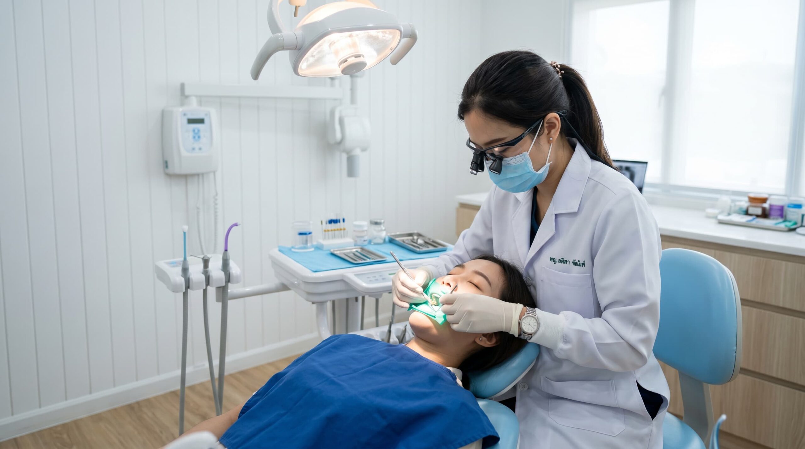 The veneer process at Dental Veneer Bangkok — treatment in progress